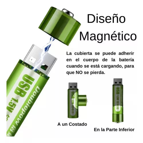 Set x2 Pilas USB EasyPower